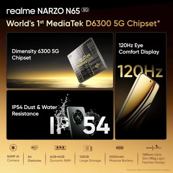 Realme Narzo N65 5G Features