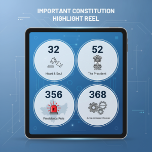 Important Constitution Articles Notes
