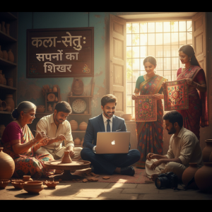 Akash fulfilling the dreams of Indian artisans through his startup 'Kala-Setu'