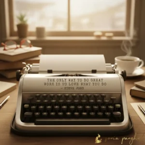 The only way to do great work is to love what you do.