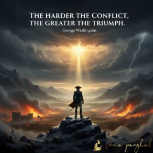 The harder the conflict, the greater the triumph.
