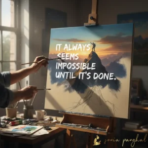 It always seems impossible until it’s done.