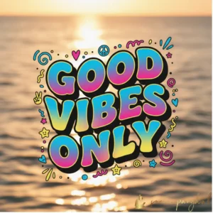 Good vibes only.