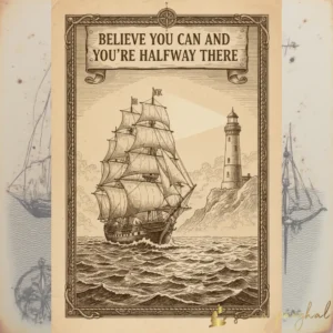 Believe you can and you're halfway there.