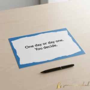 One day or day one. you decide.