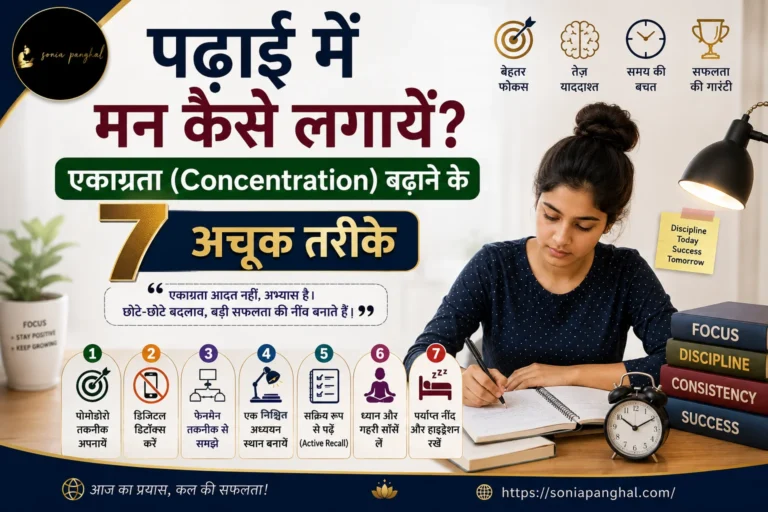 पढ़ाई में मन कैसे लगायें